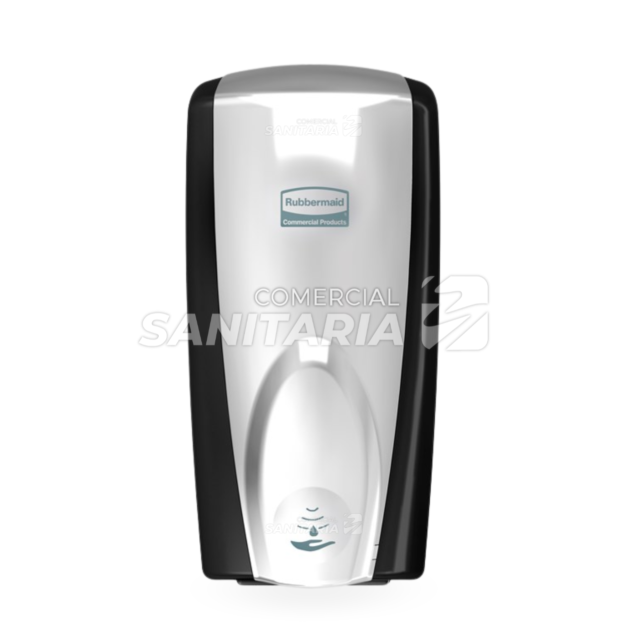 Imagen de DISPENSADOR AUTOMATICO DE JABON NEGRO - PLATA
