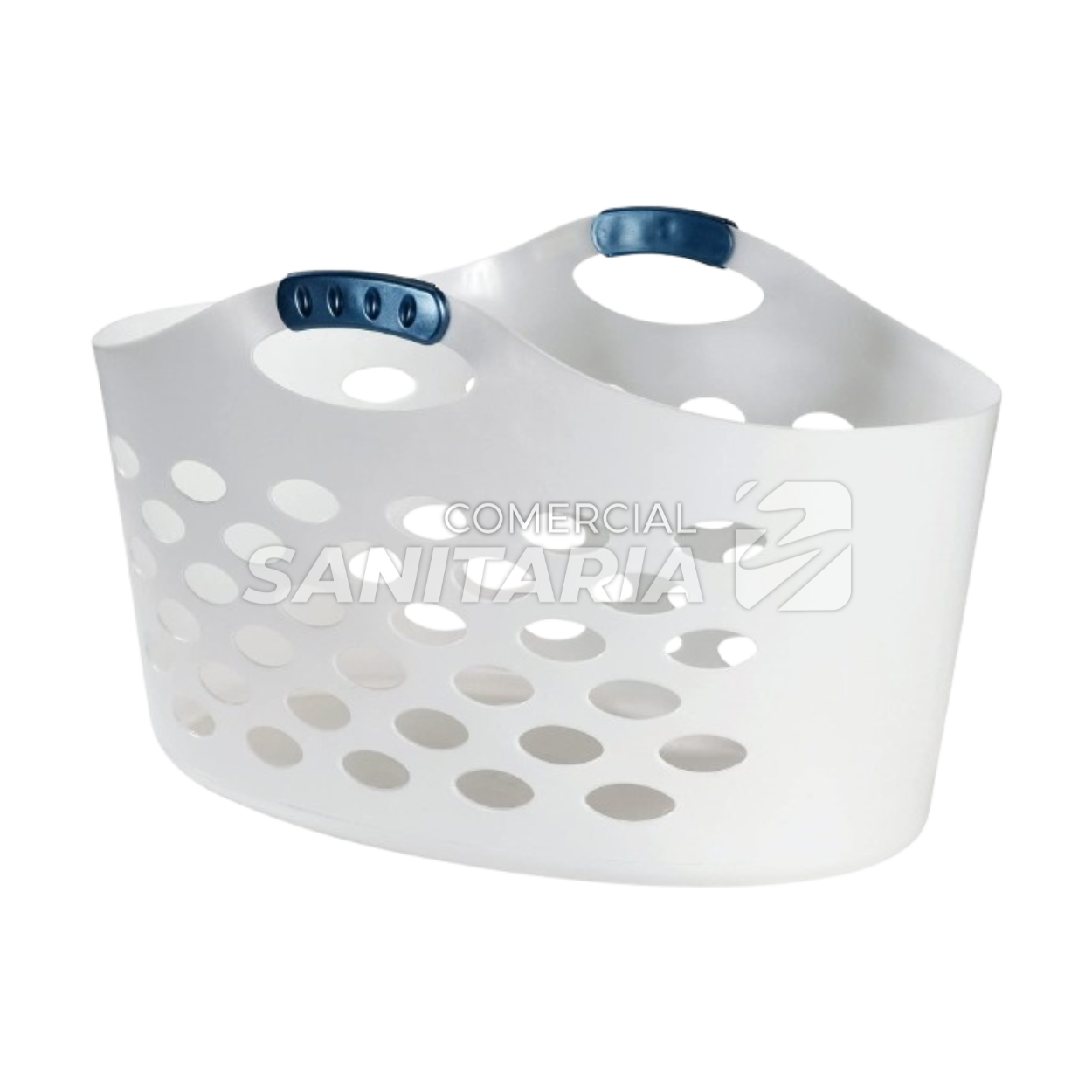 Imagen de CESTA DE LAVANDERIA PORTATIL 18.20GAL BLANCO