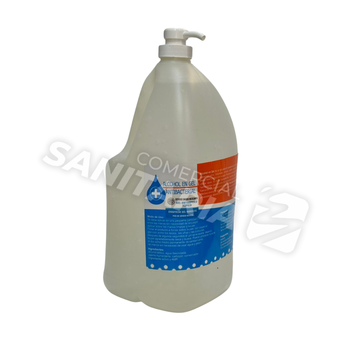 Imagen de GEL P/MANOS BASE ALCOHOL S/BOMBA GALON  3.785 LTS