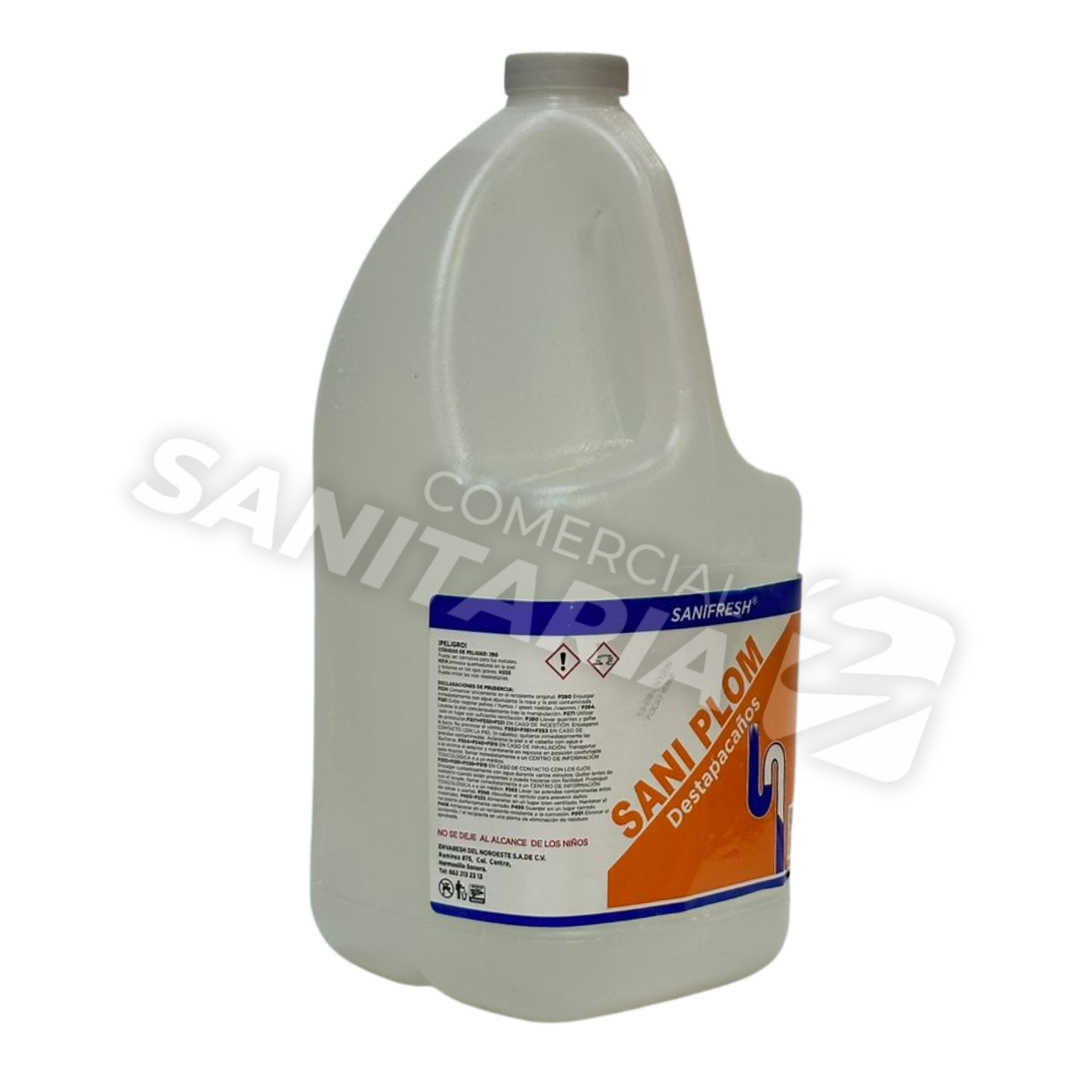 Imagen de SANIPLOM LUQUIDO DESTAPACAÑOS GALON  3.785 LTS
